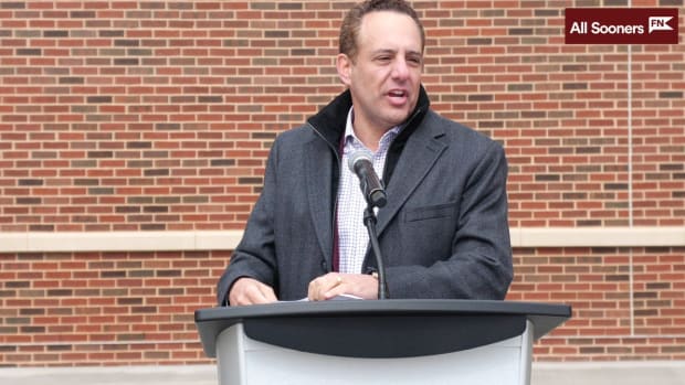Oklahoma President Joe Harroz, Athletic Director Joe Castiglione Speak at Love's Field Dedication (3-1-24)